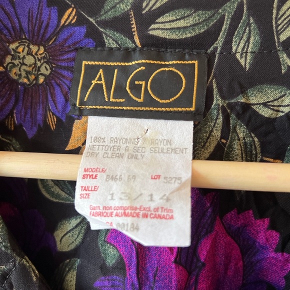 Algo Vintage Quilted Floral Blazer 13/14 - Picture 3 of 8